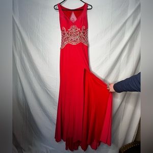Pink sequined Prom dress